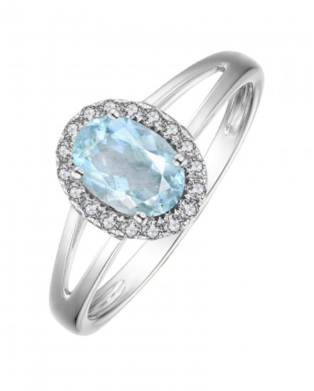 OVAL COLORED STONE DIAMOND RING (VR406)